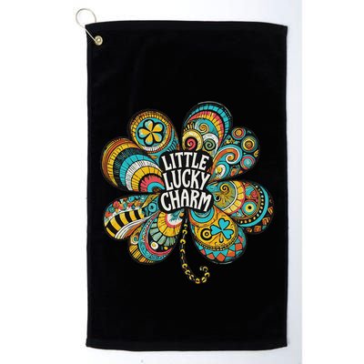 Boho Lucky Charm St. PatrickS Day Retro Four Leaf Clover Golf Towel