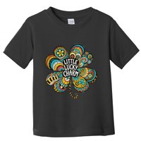 Boho Lucky Charm St. PatrickS Day Retro Four Leaf Clover Toddler T-Shirt