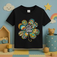 Boho Lucky Charm St. PatrickS Day Retro Four Leaf Clover Toddler T-Shirt