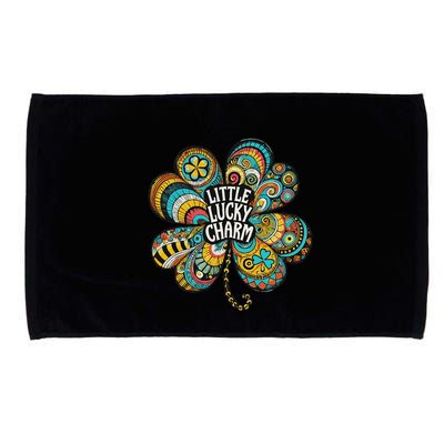 Boho Lucky Charm St. PatrickS Day Retro Four Leaf Clover Microfiber Hand Towel