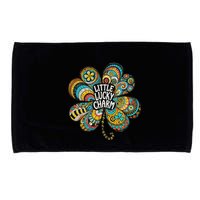 Boho Lucky Charm St. PatrickS Day Retro Four Leaf Clover Microfiber Hand Towel