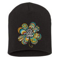 Boho Lucky Charm St. PatrickS Day Retro Four Leaf Clover Short Acrylic Beanie