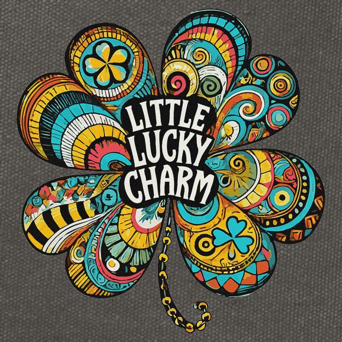 Boho Lucky Charm St. PatrickS Day Retro Four Leaf Clover Cotton Canvas Backpack