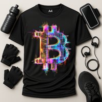 Bitcoin Logo Crypto Trader Investor Cryptocurrency BTC Performance Shirt
