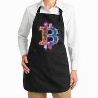 Bitcoin Logo Crypto Trader Investor Cryptocurrency BTC Apron