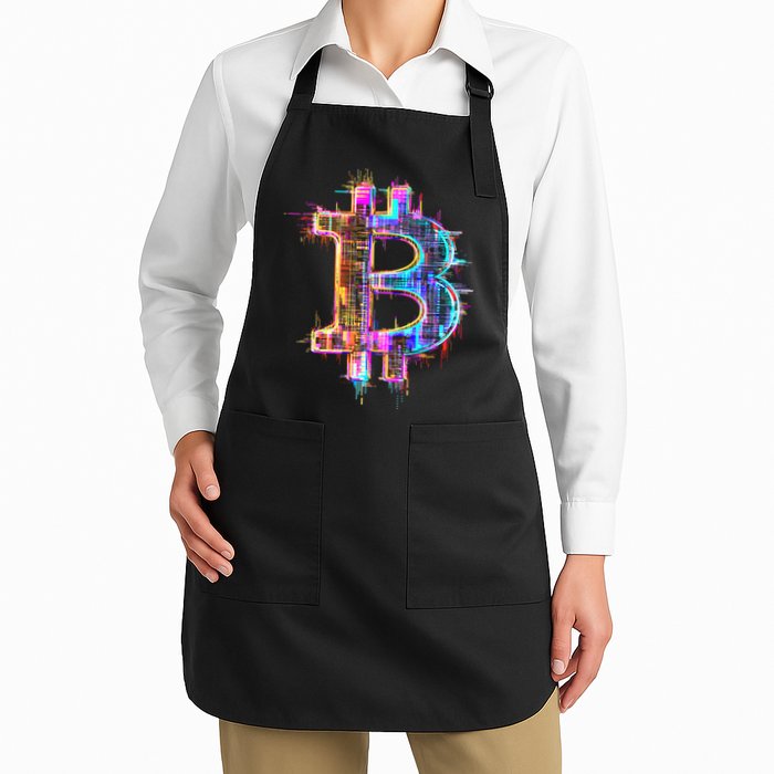 Bitcoin Logo Crypto Trader Investor Cryptocurrency BTC Apron