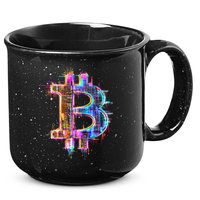 Bitcoin Logo Crypto Trader Investor Cryptocurrency BTC 15oz Campfire Ceramic Mug