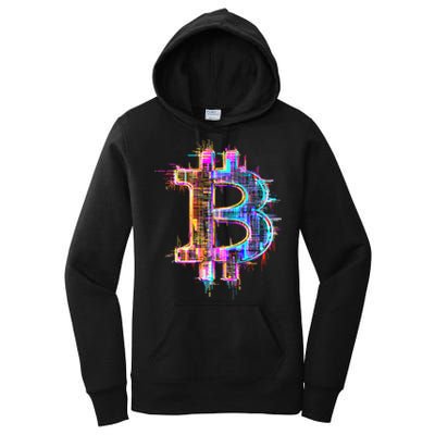 Bitcoin Logo Crypto Trader Investor Cryptocurrency BTC Women's Pullover Hoodie