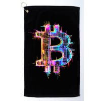 Bitcoin Logo Crypto Trader Investor Cryptocurrency BTC Golf Towel