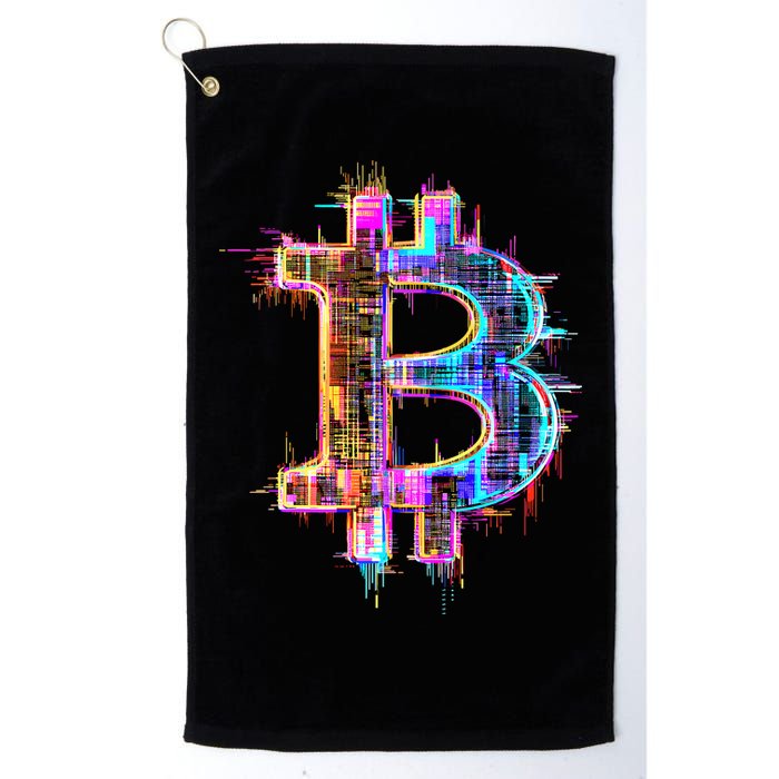Bitcoin Logo Crypto Trader Investor Cryptocurrency BTC Golf Towel
