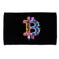 Bitcoin Logo Crypto Trader Investor Cryptocurrency BTC Microfiber Hand Towel