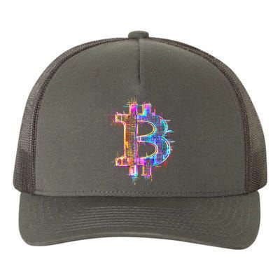 Bitcoin Logo Crypto Trader Investor Cryptocurrency BTC Yupoong Adult 5-Panel Trucker Hat