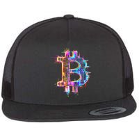 Bitcoin Logo Crypto Trader Investor Cryptocurrency BTC Flatbill Hat
