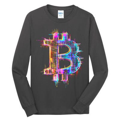 Bitcoin Logo Crypto Trader Investor Cryptocurrency BTC Tall Long Sleeve T-Shirt