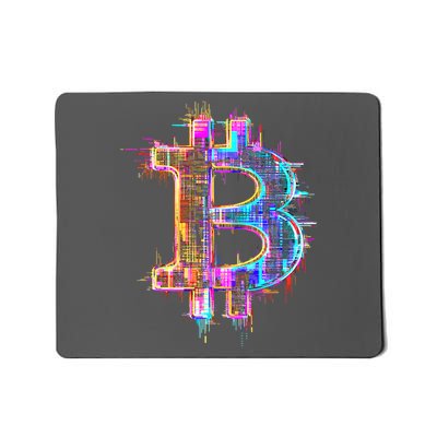 Bitcoin Logo Crypto Trader Investor Cryptocurrency BTC Mousepad