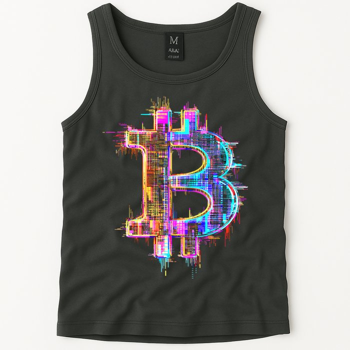 Bitcoin Logo Crypto Trader Investor Cryptocurrency BTC Tank Top