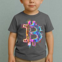 Bitcoin Logo Crypto Trader Investor Cryptocurrency BTC Toddler T-Shirt