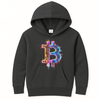 Bitcoin Logo Crypto Trader Investor Cryptocurrency BTC Kids Hoodie