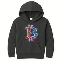 Bitcoin Logo Crypto Trader Investor Cryptocurrency BTC Kids Hoodie