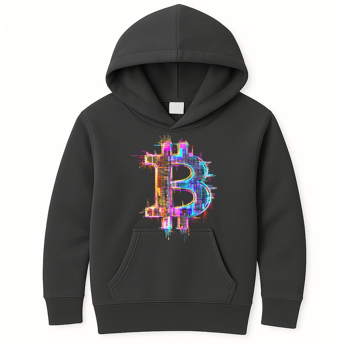 Bitcoin Logo Crypto Trader Investor Cryptocurrency BTC Kids Hoodie