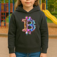 Bitcoin Logo Crypto Trader Investor Cryptocurrency BTC Kids Hoodie