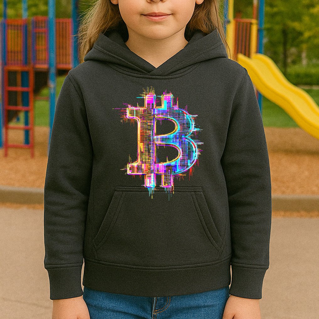 Bitcoin Logo Crypto Trader Investor Cryptocurrency BTC Kids Hoodie