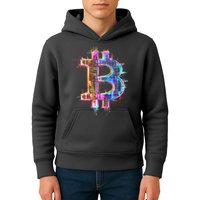 Bitcoin Logo Crypto Trader Investor Cryptocurrency BTC Kids Hoodie
