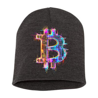 Bitcoin Logo Crypto Trader Investor Cryptocurrency BTC Short Acrylic Beanie