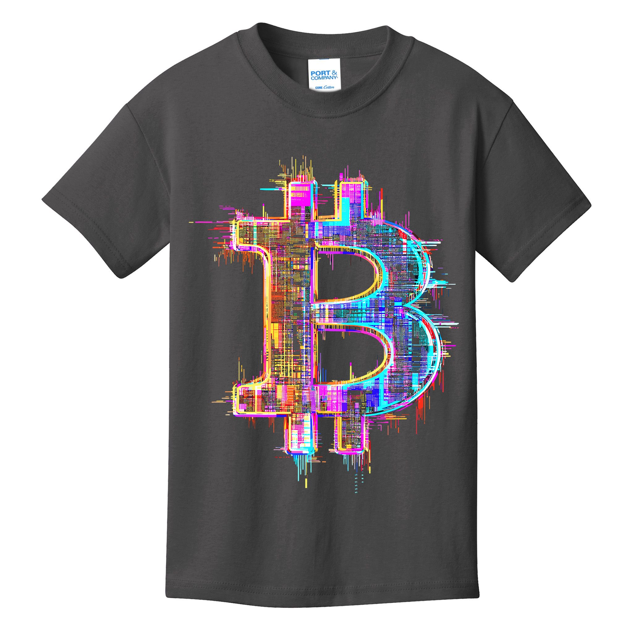 Bitcoin Logo Crypto Trader Investor Cryptocurrency BTC Kids T-Shirt