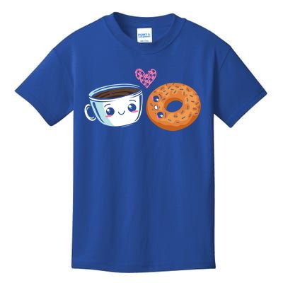 Bagel Lover Coffee Addict Foodie Bread Caffeine Gift Kids T-Shirt