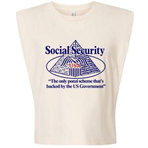 Barely Legal Clothing Social Security The Only Ponzi Scheme ThatS Backed By The Garment-Dyed Women's Muscle Tee