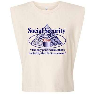 Barely Legal Clothing Social Security The Only Ponzi Scheme ThatS Backed By The Garment-Dyed Women's Muscle Tee