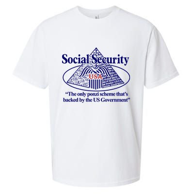 Barely Legal Clothing Social Security The Only Ponzi Scheme ThatS Backed By The Sueded Cloud Jersey T-Shirt