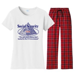 Barely Legal Clothing Social Security The Only Ponzi Scheme ThatS Backed By The Women's Flannel Pajama Set