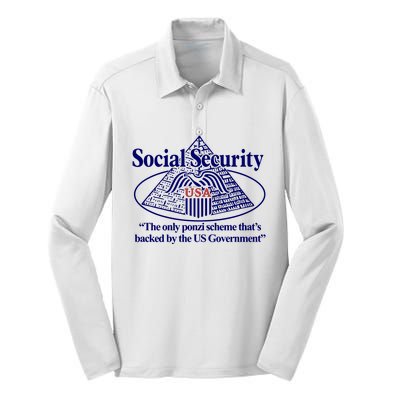 Barely Legal Clothing Social Security The Only Ponzi Scheme ThatS Backed By The Silk Touch Performance Long Sleeve Polo