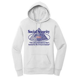 Barely Legal Clothing Social Security The Only Ponzi Scheme ThatS Backed By The Women's Pullover Hoodie