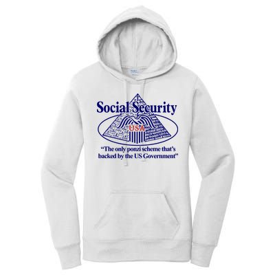 Barely Legal Clothing Social Security The Only Ponzi Scheme ThatS Backed By The Women's Pullover Hoodie