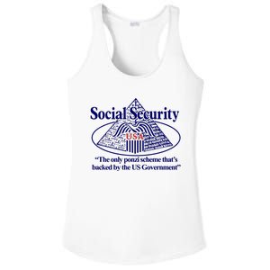 Barely Legal Clothing Social Security The Only Ponzi Scheme ThatS Backed By The Ladies PosiCharge Competitor Racerback Tank