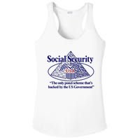 Barely Legal Clothing Social Security The Only Ponzi Scheme ThatS Backed By The Ladies PosiCharge Competitor Racerback Tank