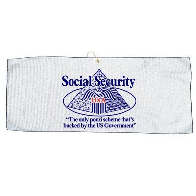 Barely Legal Clothing Social Security The Only Ponzi Scheme ThatS Backed By The Large Microfiber Waffle Golf Towel
