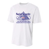 Barely Legal Clothing Social Security The Only Ponzi Scheme ThatS Backed By The Youth Performance Sprint T-Shirt