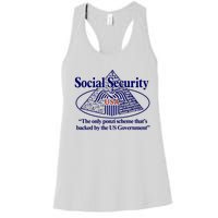 Barely Legal Clothing Social Security The Only Ponzi Scheme ThatS Backed By The Women's Racerback Tank