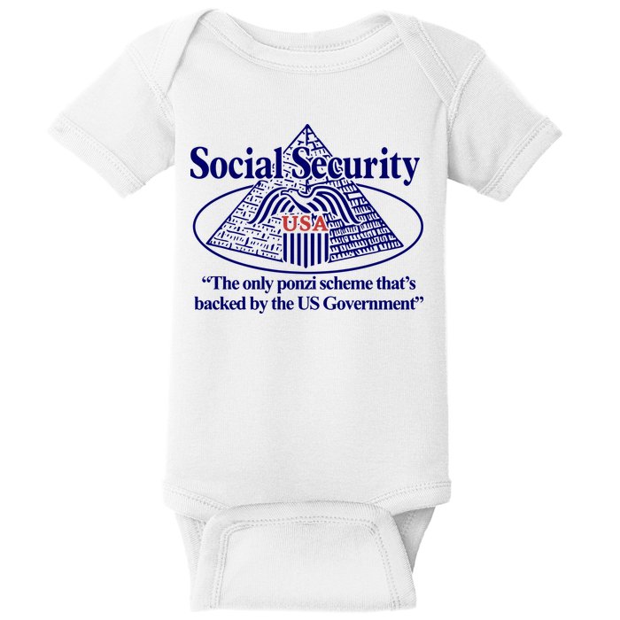 Barely Legal Clothing Social Security The Only Ponzi Scheme ThatS Backed By The Baby Bodysuit