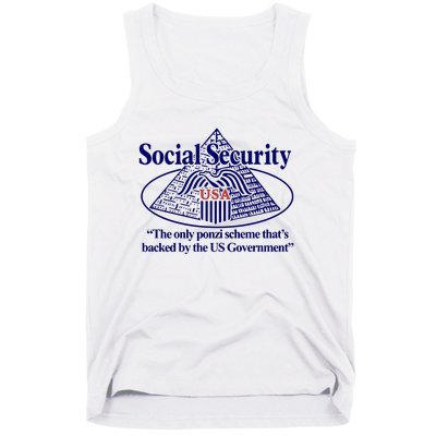 Barely Legal Clothing Social Security The Only Ponzi Scheme ThatS Backed By The Tank Top