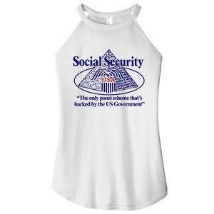 Barely Legal Clothing Social Security The Only Ponzi Scheme ThatS Backed By The Women's Perfect Tri Rocker Tank