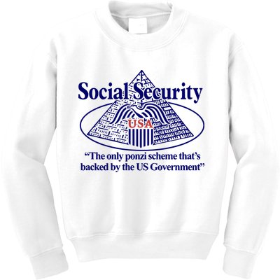 Barely Legal Clothing Social Security The Only Ponzi Scheme ThatS Backed By The Kids Sweatshirt
