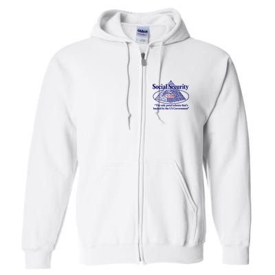Barely Legal Clothing Social Security The Only Ponzi Scheme ThatS Backed By The Full Zip Hoodie