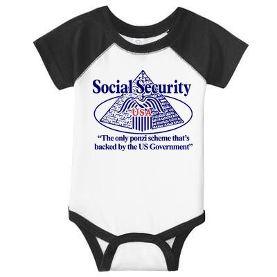 Barely Legal Clothing Social Security The Only Ponzi Scheme ThatS Backed By The Infant Baby Jersey Bodysuit