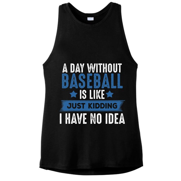 Baseball Lover Cool Gifts For Player Coach Fan Ladies PosiCharge Tri-Blend Wicking Tank