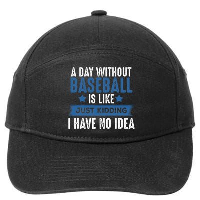 Baseball Lover Cool Gifts For Player Coach Fan 7-Panel Snapback Hat